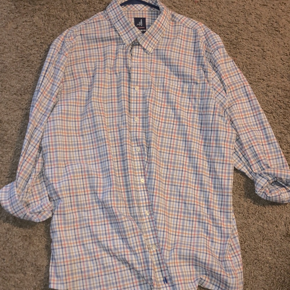 Performance long sleeve t-shirt; XXL; blue, red, white, brown